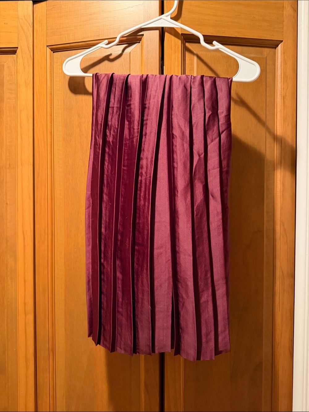 lululemon athletica Pleated Midi Skirt in Wine